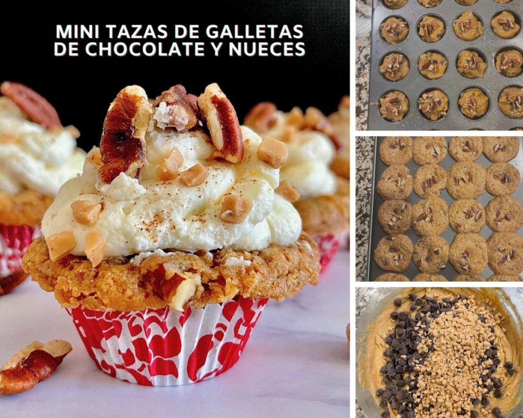 Mini Tazas de Galletas de Chocolate