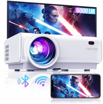 Proyector WiFi, TOPTRO 6000 Lúmenes